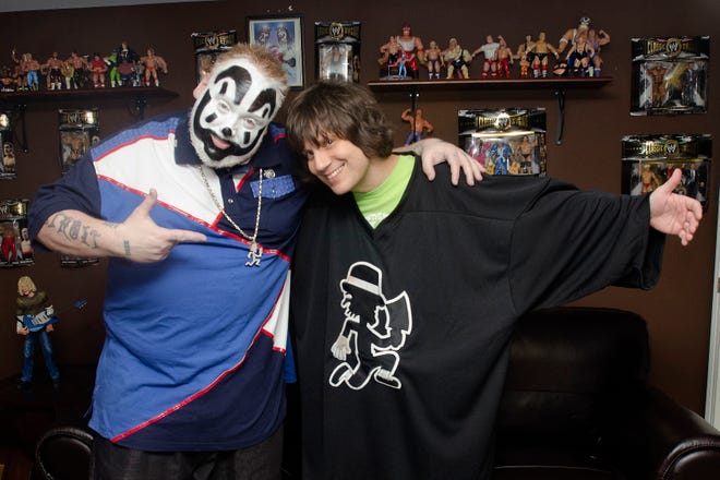 Violent J of the Insane Clown Posse and photographer Doug Coombe.